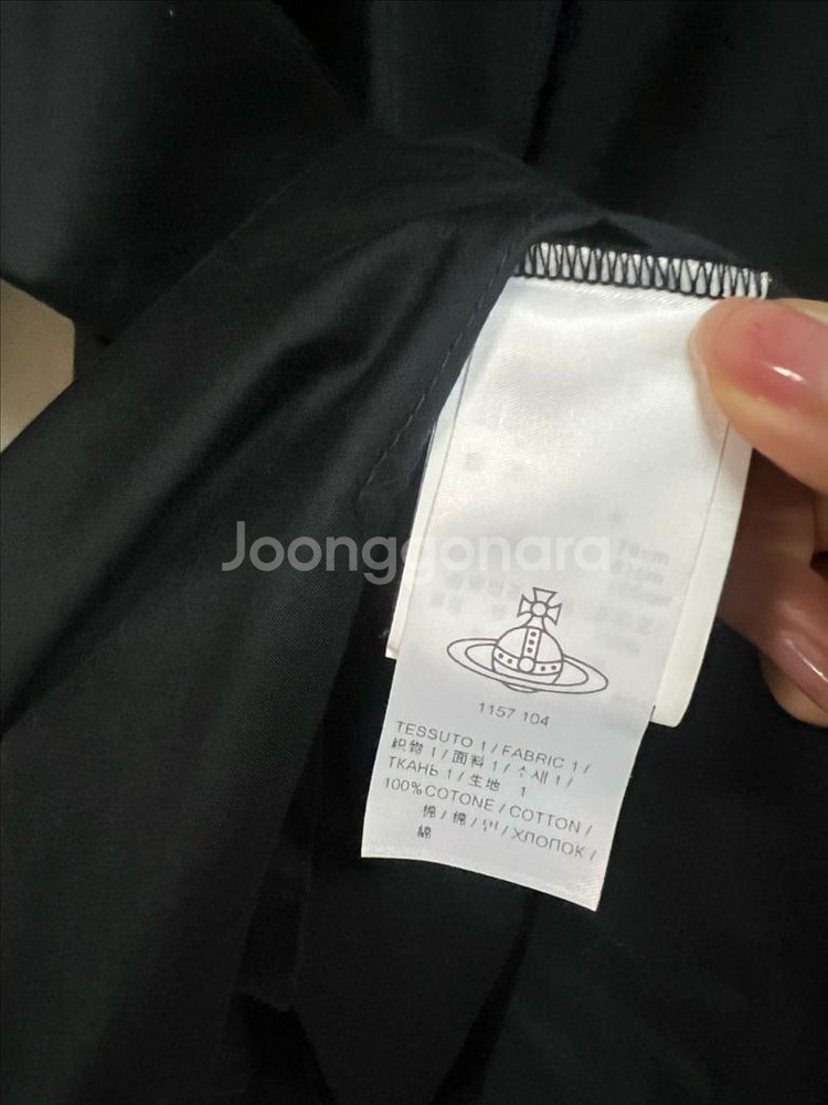 비비안웨스트우드 언발란스 벨트 셔츠 원피스--7