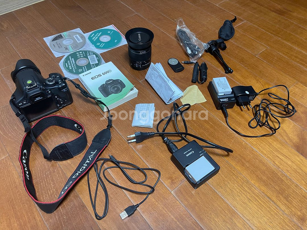 캐논 eos 600d + 렌즈 2개 + 풀구성품--5