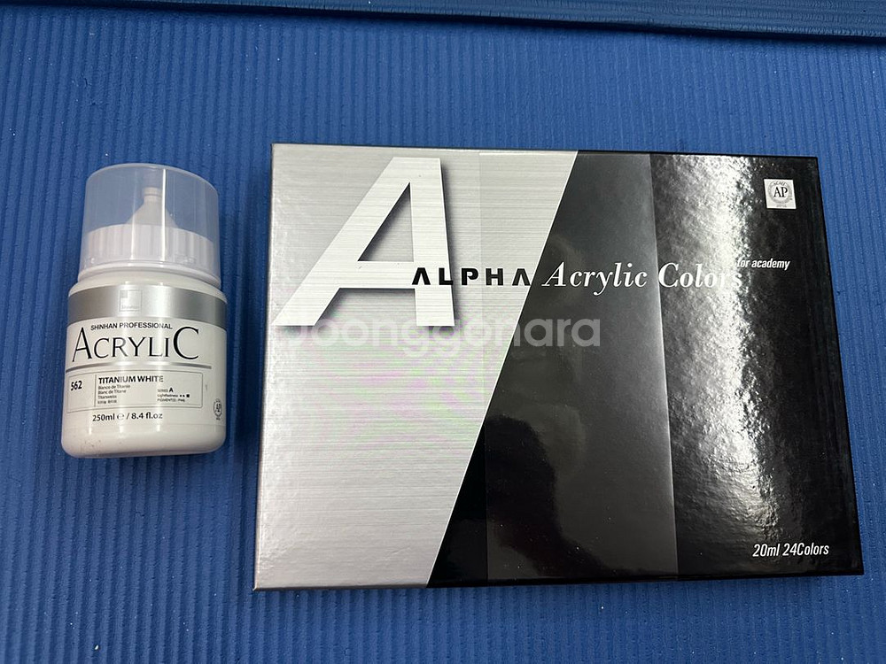 알파 실버 아크릴물감세트 20ml 24색--2