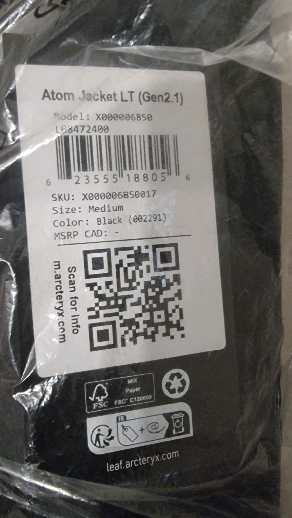 아크테릭스 리프 아톰 자켓--1