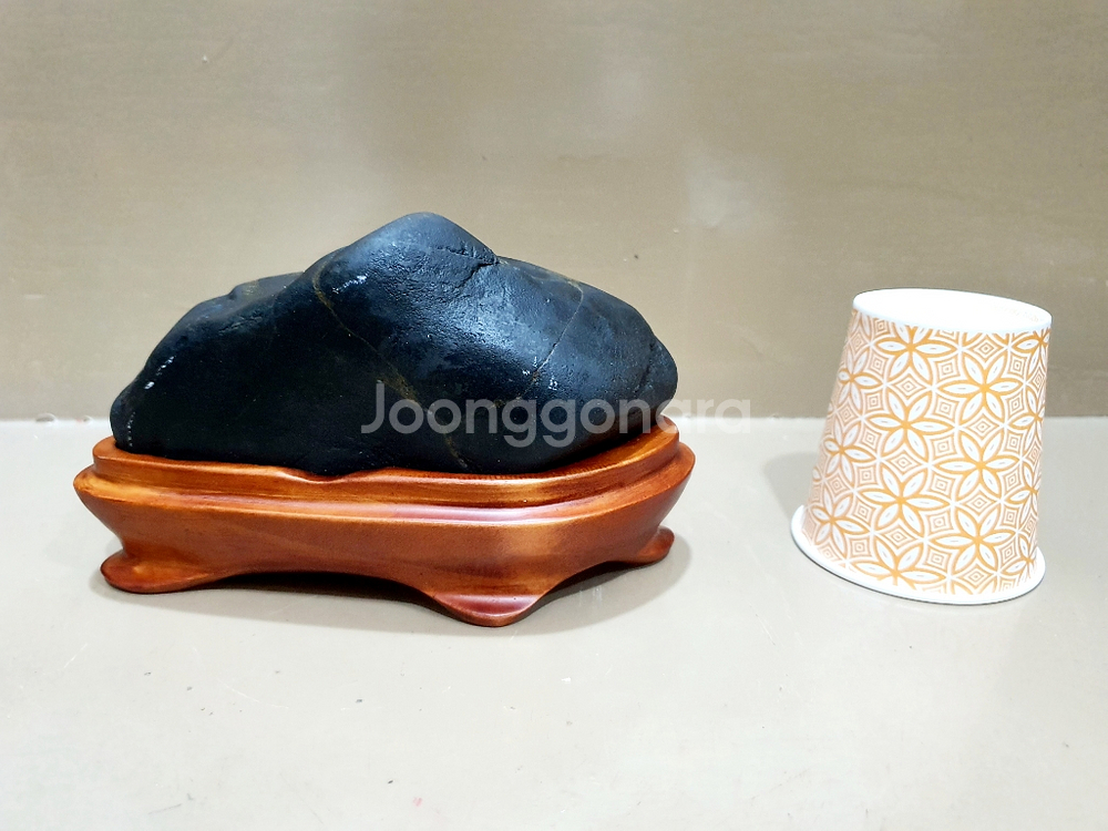 수석 돌 남한강 오석 산수경석 변화석 좌대--4