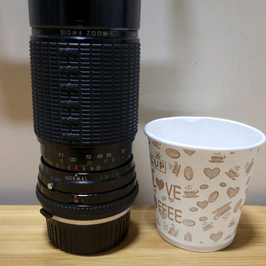 수동 필름 카메라 시그마 렌즈