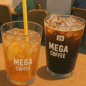 메가커피 아아 1매