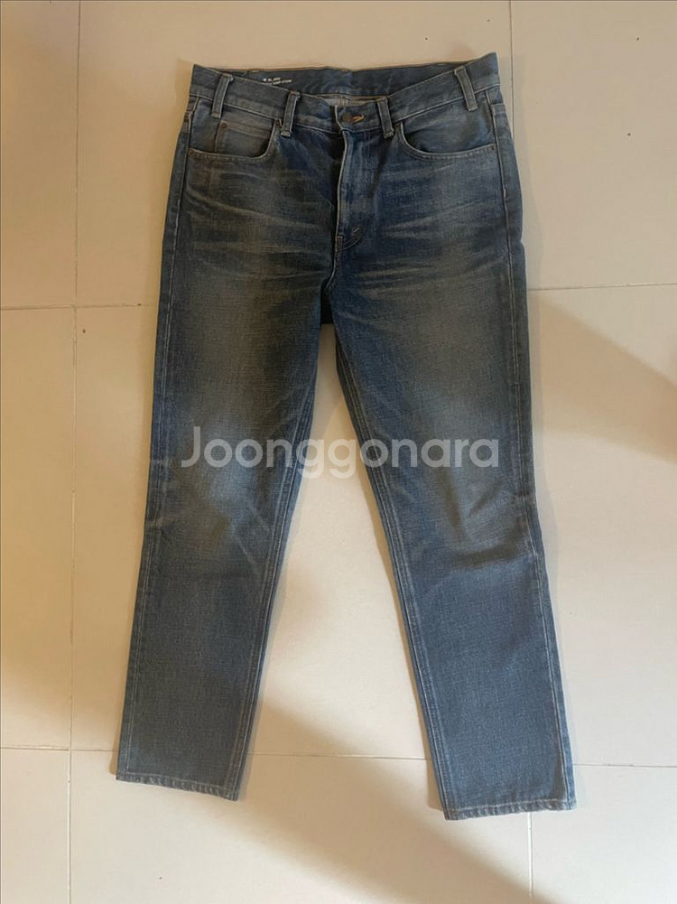 생로랑 유니온워싱 슬림 스트레이트 데님 30--1