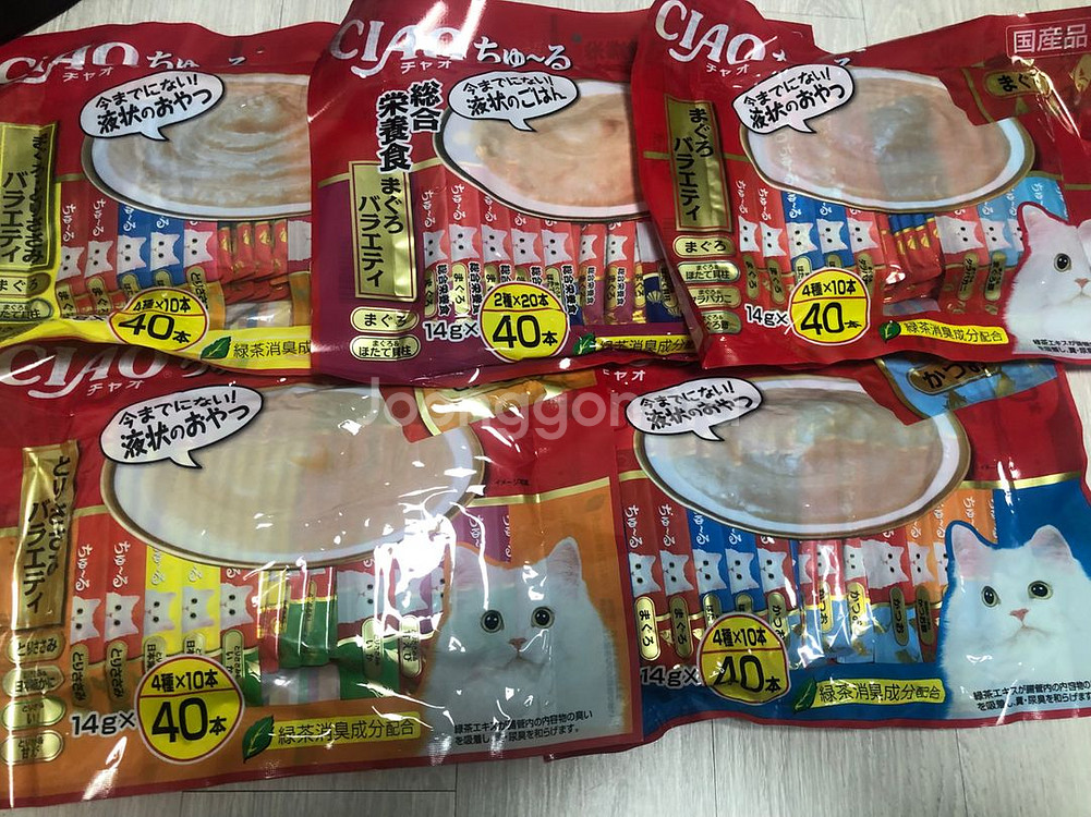 고양이 이나바 챠오 츄르 간식 새상품 대용량 40p--0