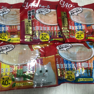고양이 이나바 챠오 츄르 간식 새상품 대용량 40p