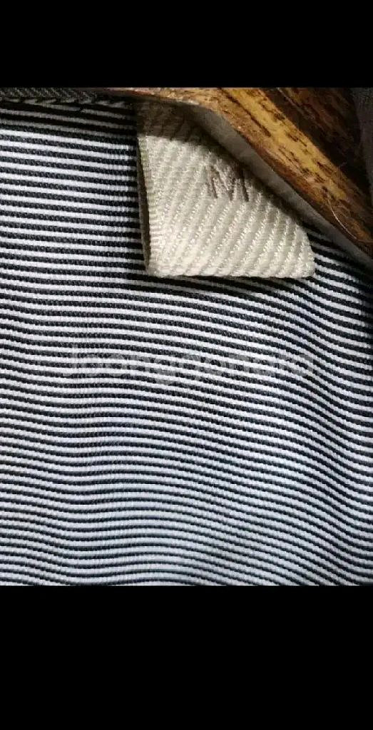 (M) 버버리 반팔남방 핀스트라이프 로고 셔츠 포켓--5
