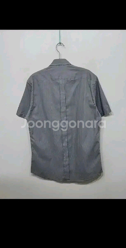 (M) 버버리 반팔남방 핀스트라이프 로고 셔츠 포켓--7