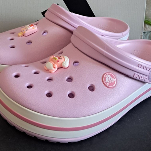 크록스정품j6 240(거의새거)지비츠포함발레리나핑크