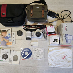 캐논 EOS 100D 풀세트,렌즈2개,배터리2개,가방2