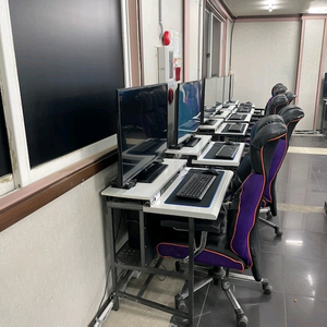책상의자 PC풀셋트! 성인PC,성인게임장 사무실컴퓨터