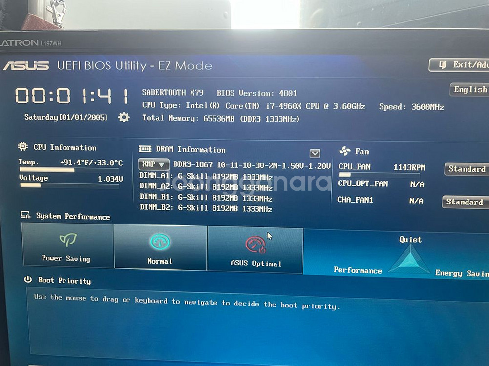 I7-4960X 메인보드 세트팝니다. 64기가--4