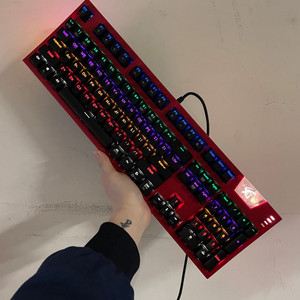 앱코해커 K660ARC 레드 키보드 마우스 헤드셋 스피