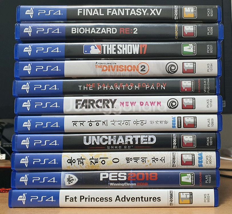 ps4 디비전2 파이널판타지15 용과같이제로--0