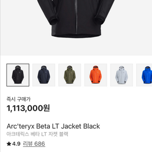 아크테릭스 베타 LT M