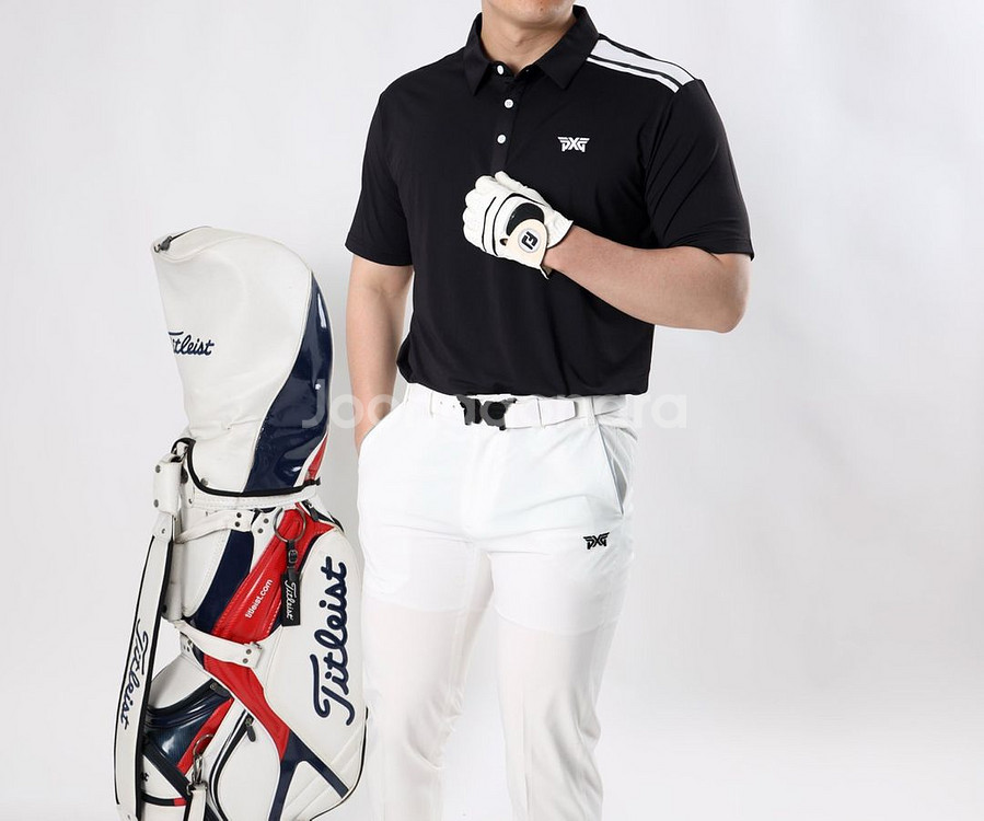 PXG 골프 남성 싱글 숄더 투라인 스판 반팔 카라티--1