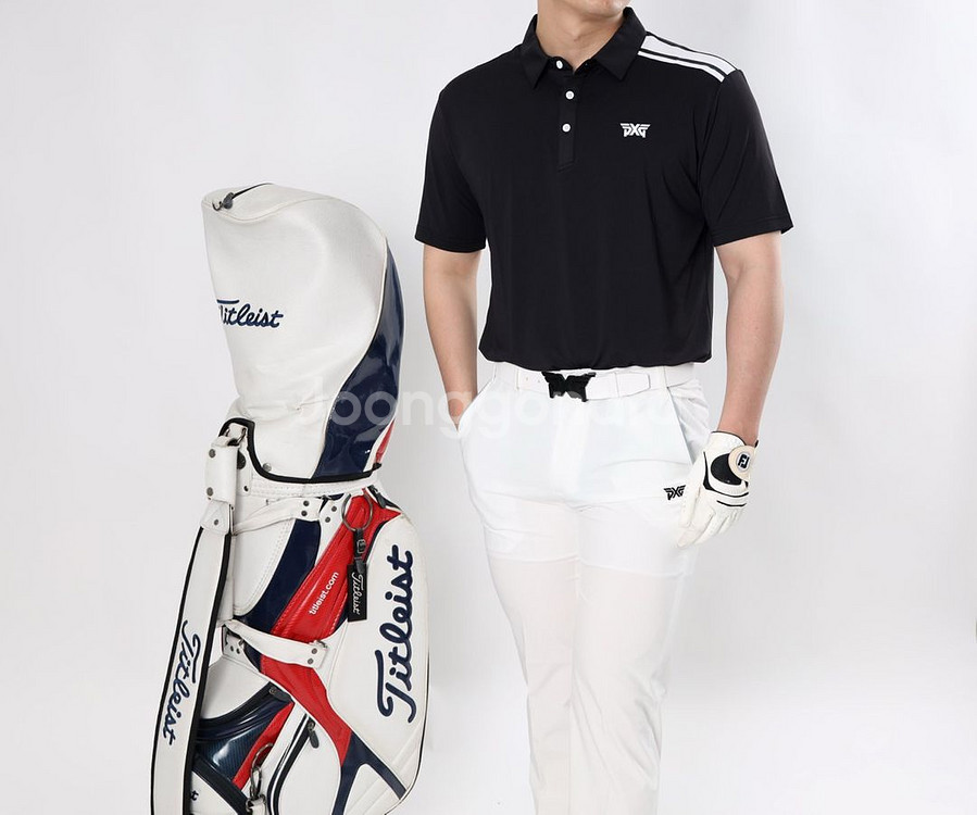 PXG 골프 남성 싱글 숄더 투라인 스판 반팔 카라티--4