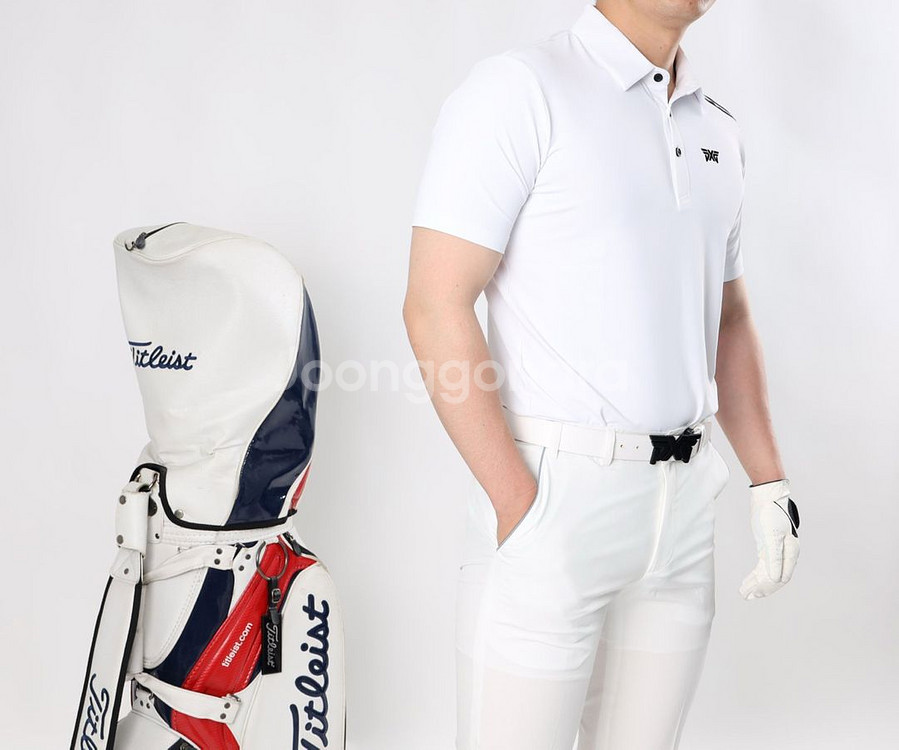 PXG 골프 남성 싱글 숄더 투라인 스판 반팔 카라티--6