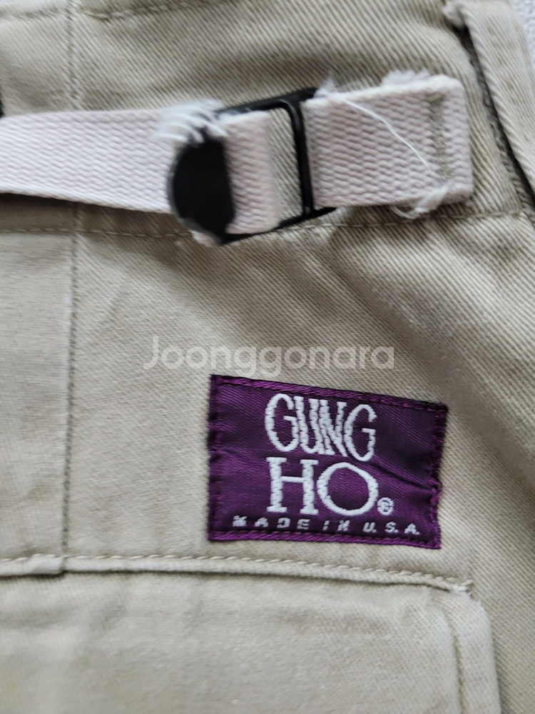 GUNG HO 궁호 베이지색 카고 바지--5