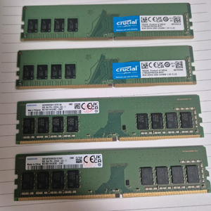 삼성,마이크론 DDR4 8G*4