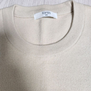 탑텐 니트 베스트 아이보리 100