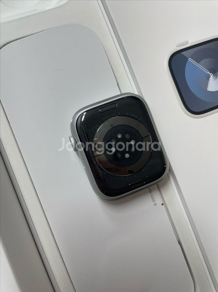 애플워치9 45mm 실버 개봉신품--1