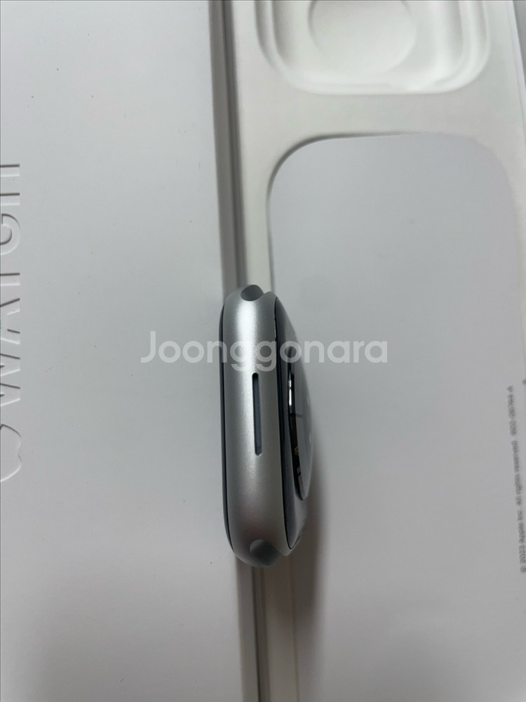 애플워치9 45mm 실버 개봉신품--4