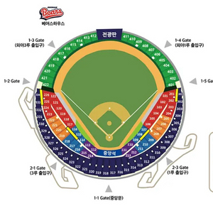 [4연석] 6/8 두산vs롯데 3루 블루