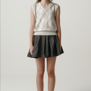 더바넷 아가일 니트 베스트 민트