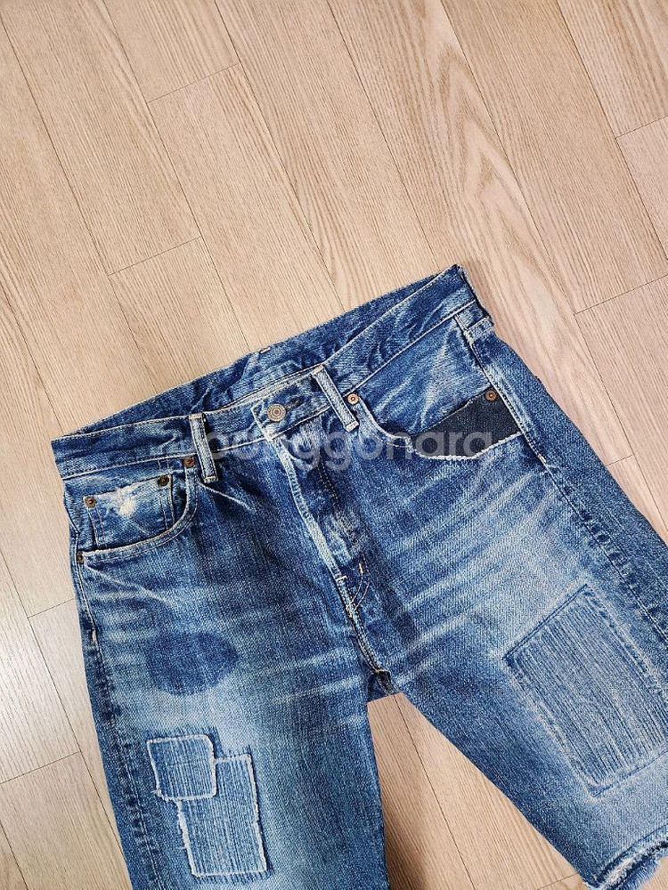 스펠바운드 패치 워크 커팅 데님 쇼츠--1