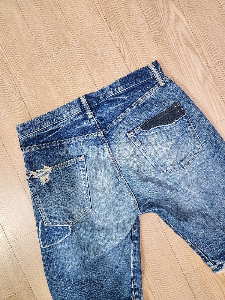 스펠바운드 패치 워크 커팅 데님 쇼츠--6