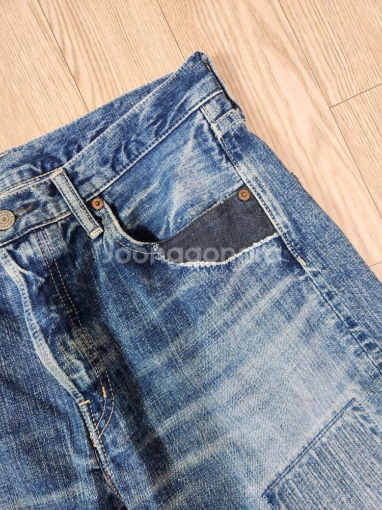 스펠바운드 패치 워크 커팅 데님 쇼츠--4