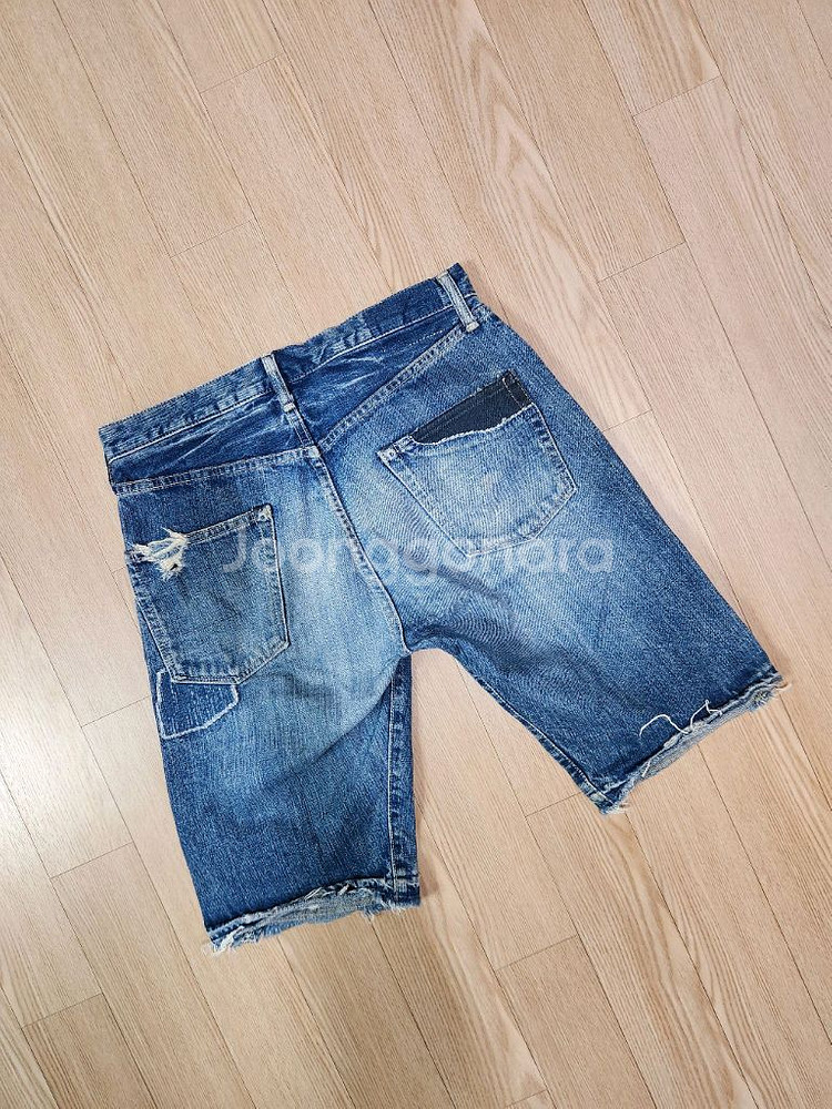 스펠바운드 패치 워크 커팅 데님 쇼츠--5