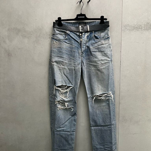 [M] 발렌시아가 벨트 디스트로이드 데님 팬츠 새상품