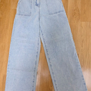 (샤넬매니아) 라이트 연청 제니 와이드진