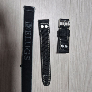 Delugs 델크로 스트랩 블랙 나토밴드 20mm