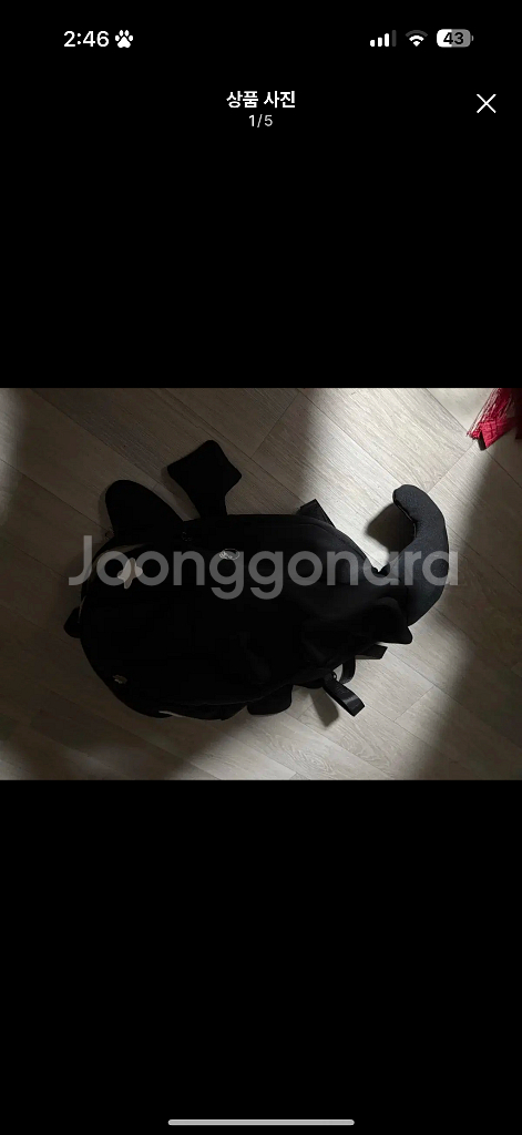 상어 백팩 블랙--0