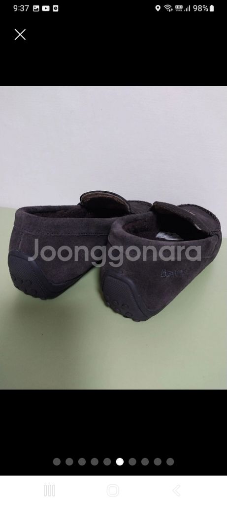 여성 베어파우 소가죽 곰돌이 양털 모카신 (230)--5
