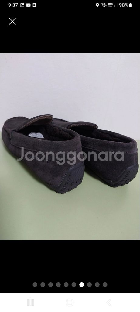 여성 베어파우 소가죽 곰돌이 양털 모카신 (230)--6