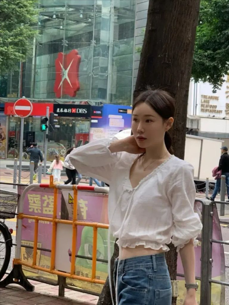 크롭 블라우스--1