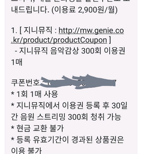 지니뮤직 300회 30일