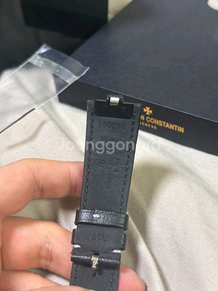 바쉐론 오버시즈 4500 가죽스트랩(검정)--1