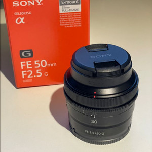 소니 50mm F2.5 G 렌즈