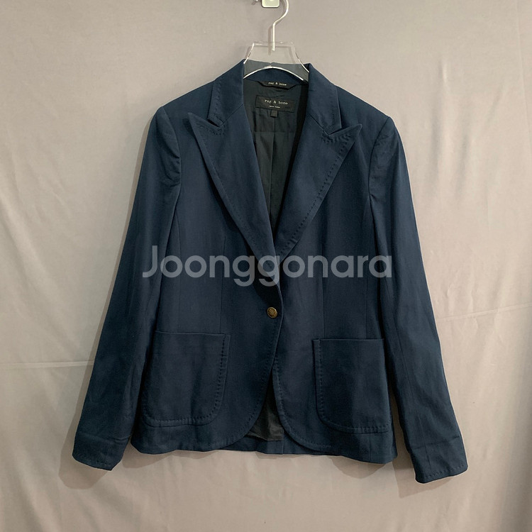 2 랙앤본 테일러드 싱글 블레이저 스판 자켓--0