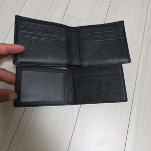 코치 남성 반지갑 진한 회색