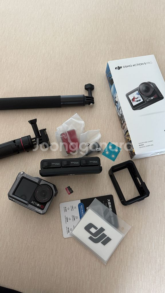 DJI 오즈모 액션5프로 어드벤처 풀박스+추가구성+케어--0