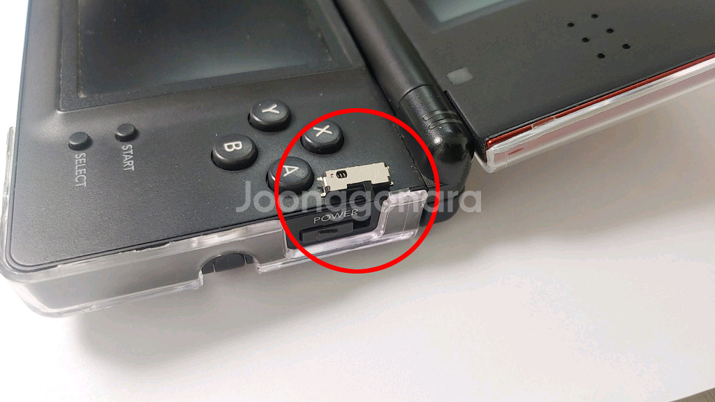 닌텐도 ds lite 전원버튼 인식 수리--0