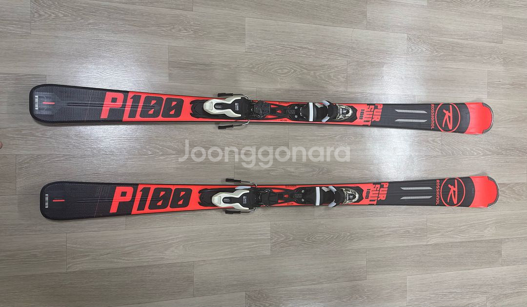로시뇰 pur suit P100 스키 + 폴대--0