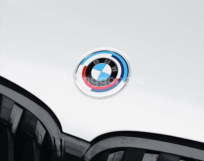 BMW 50주년 엠블럼 본넷 후드 트렁크 스티어링 휠캡--1