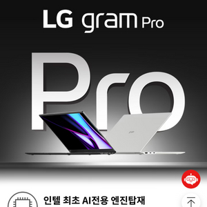 LG그램 Pro 40.6 cm•인텔 미개봉
